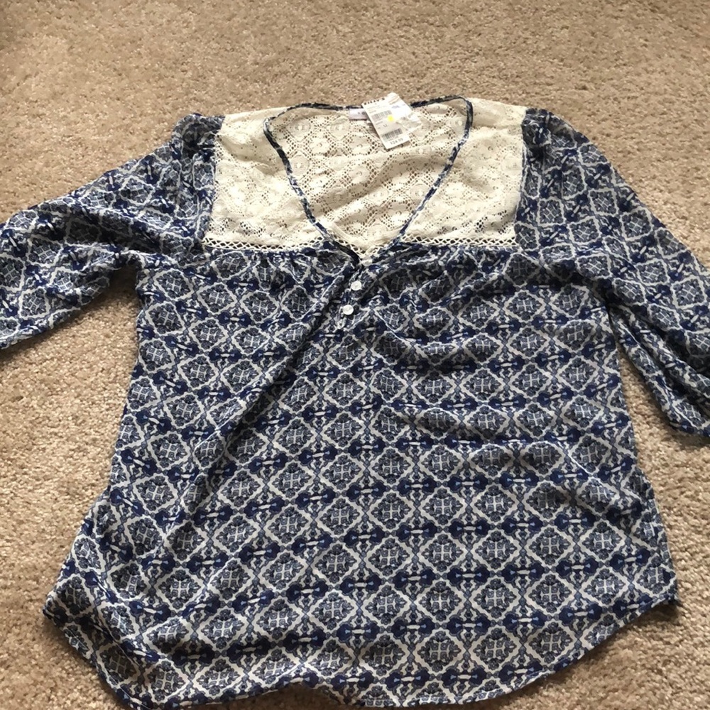 Brand new! Boho inspired sheer top